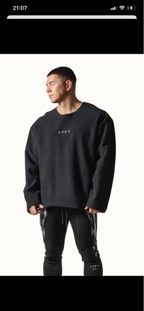 LYFT ブラック　トレーナー Mサイズ美品　完売品