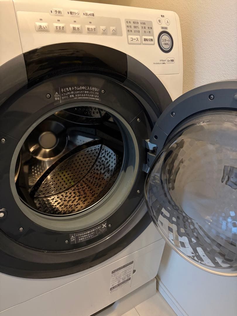 SHARP ドラム式洗濯機ES-S7C 7kg