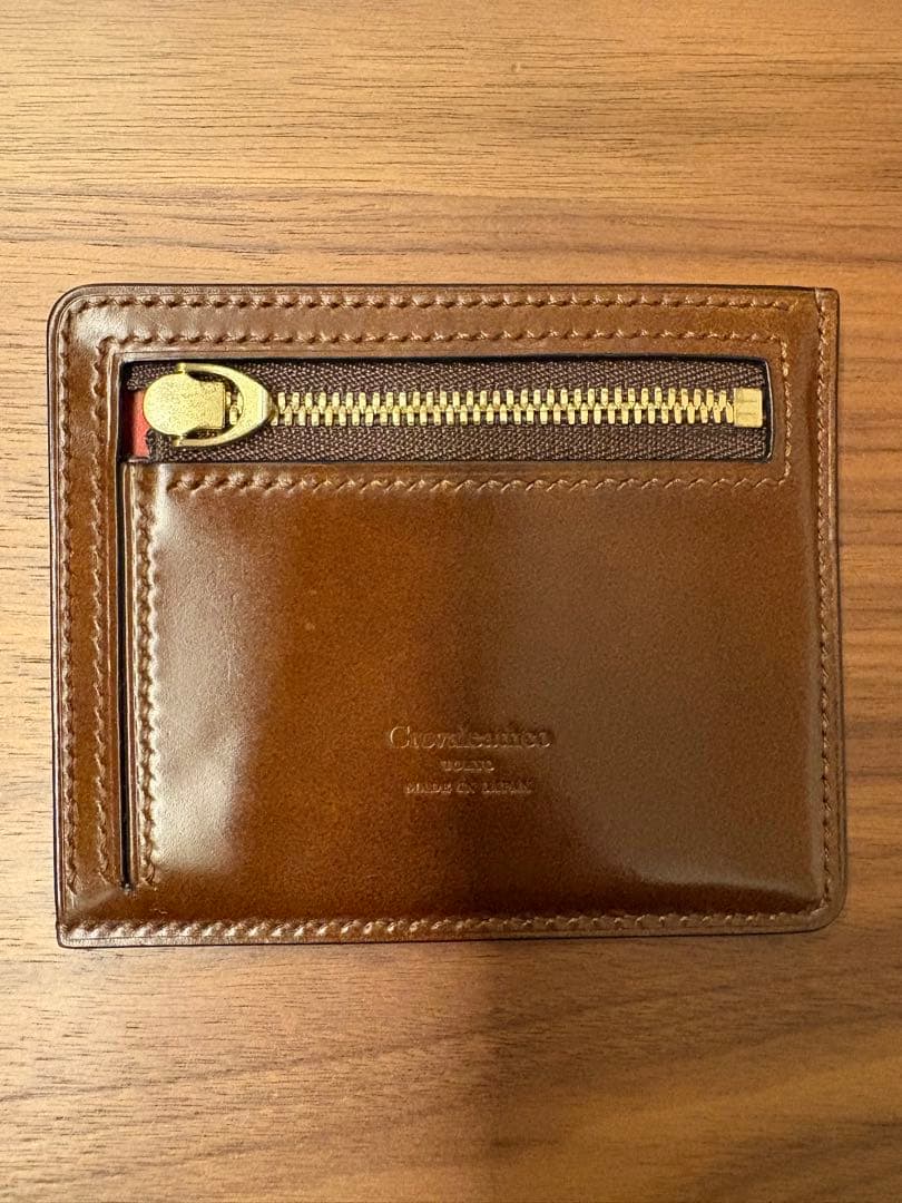 か*ぽ様 Crevaleathco コンパクトマルチウォレット アニリン染めコー