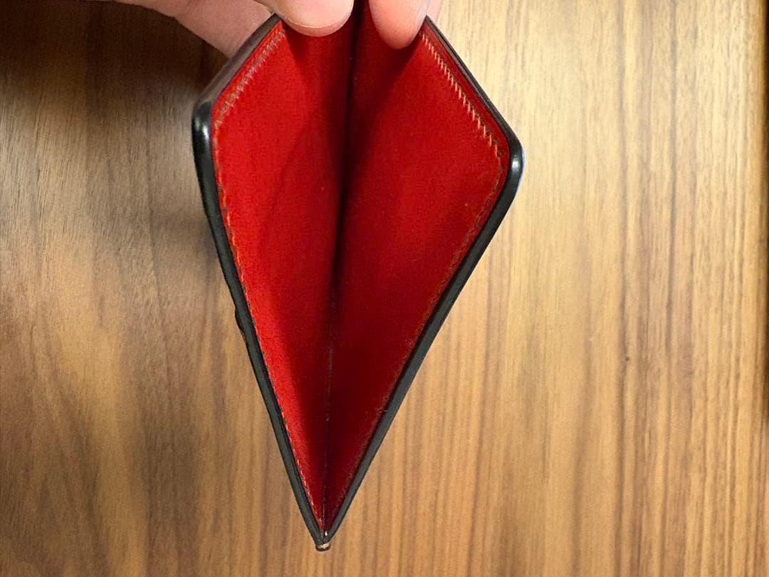 か*ぽ様 Crevaleathco コンパクトマルチウォレット アニリン染めコー