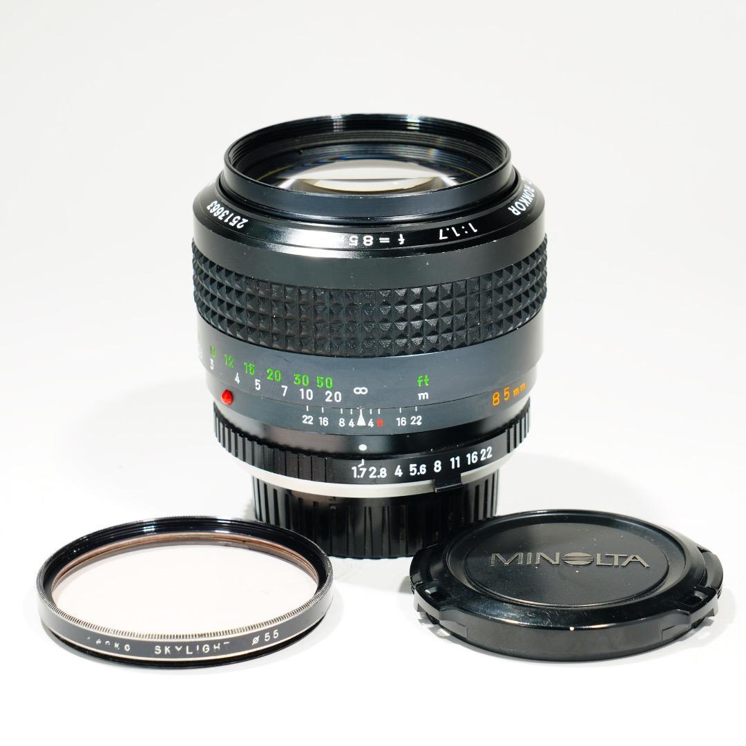【極美品】ミノルタ MC-ROKKOR PF 85mm F1.7 後 663