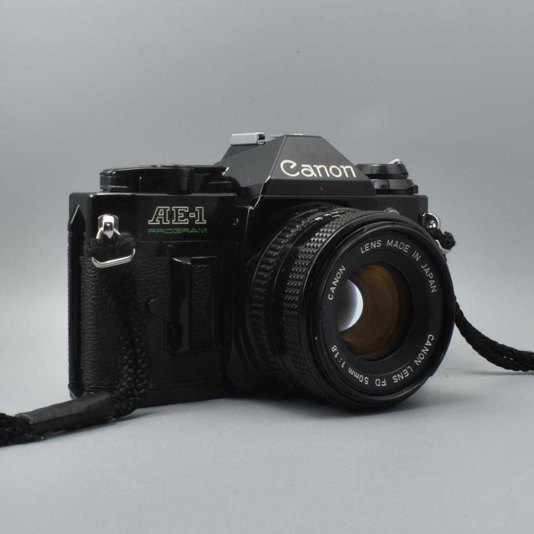 整備済 完動 Canon AE-1 Program Black NFD F1.8