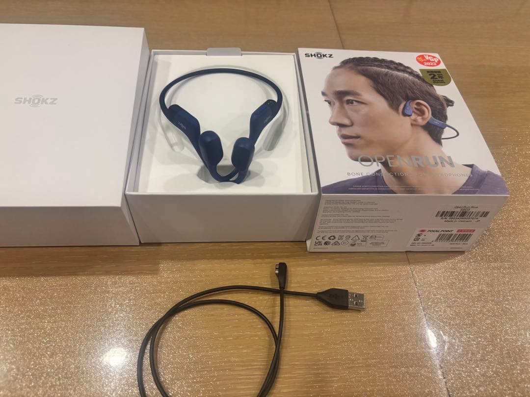 SHOKZ OPENRUN 骨伝導イヤホン ブルー　期間限定値下げ♪