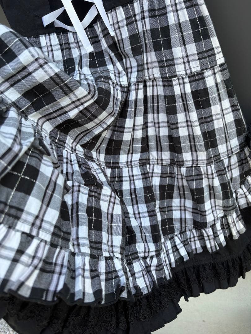 プトマヨ　チェック柄ワンピース　リボンタイ　PUTUMAYO ラックし