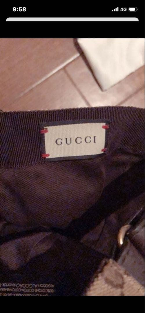 GUCCIキャップ　（オリジナルGGキャンバス ベースボールキャップ）