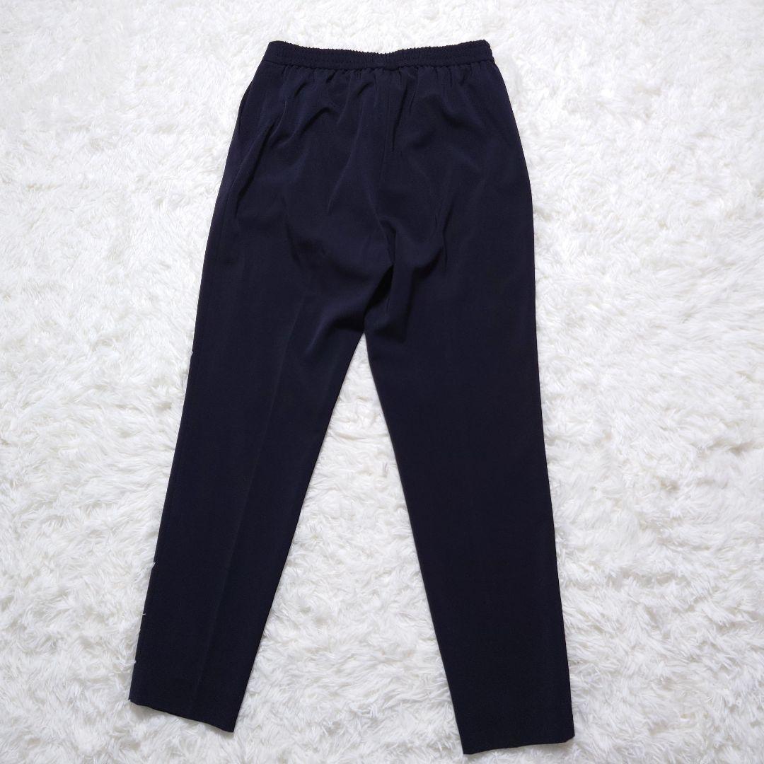 ✩美品✩ icb スーツ セットアップ ノーカラージャケット パンツ ネイビー