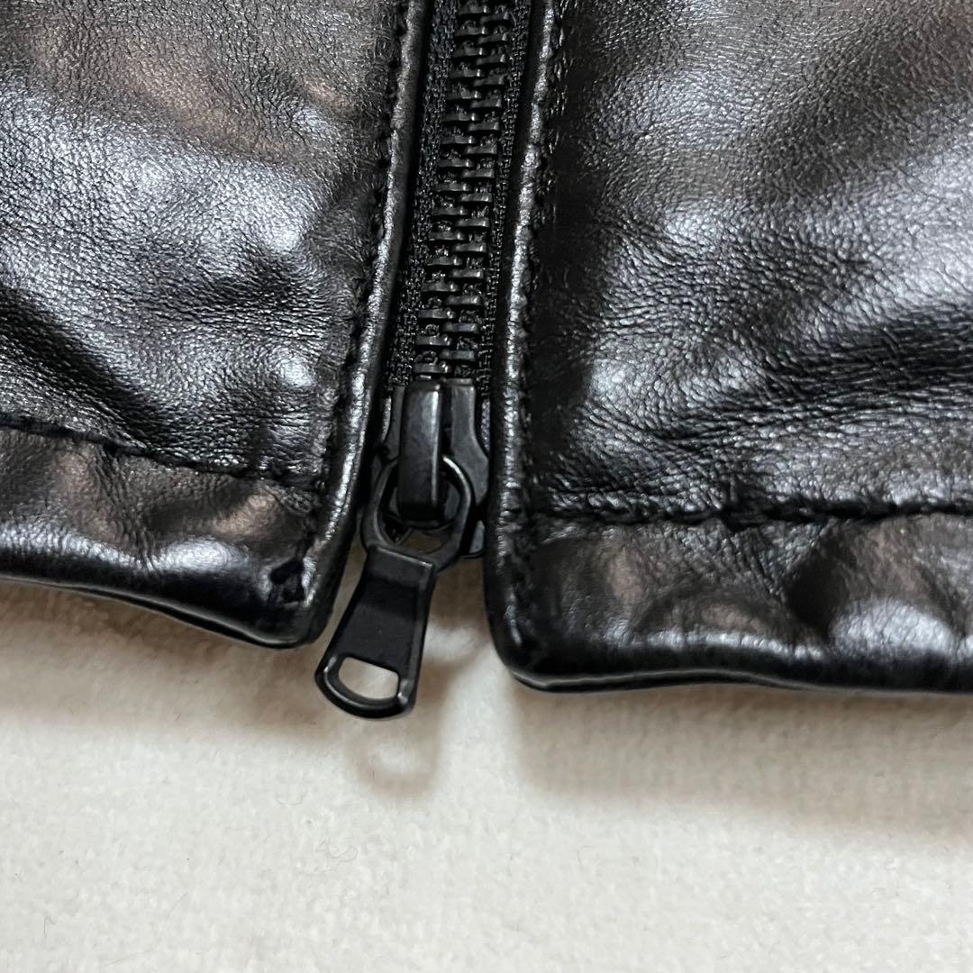 TETE HOMME テットオム 牛革レザージャケット シングルライダース 5