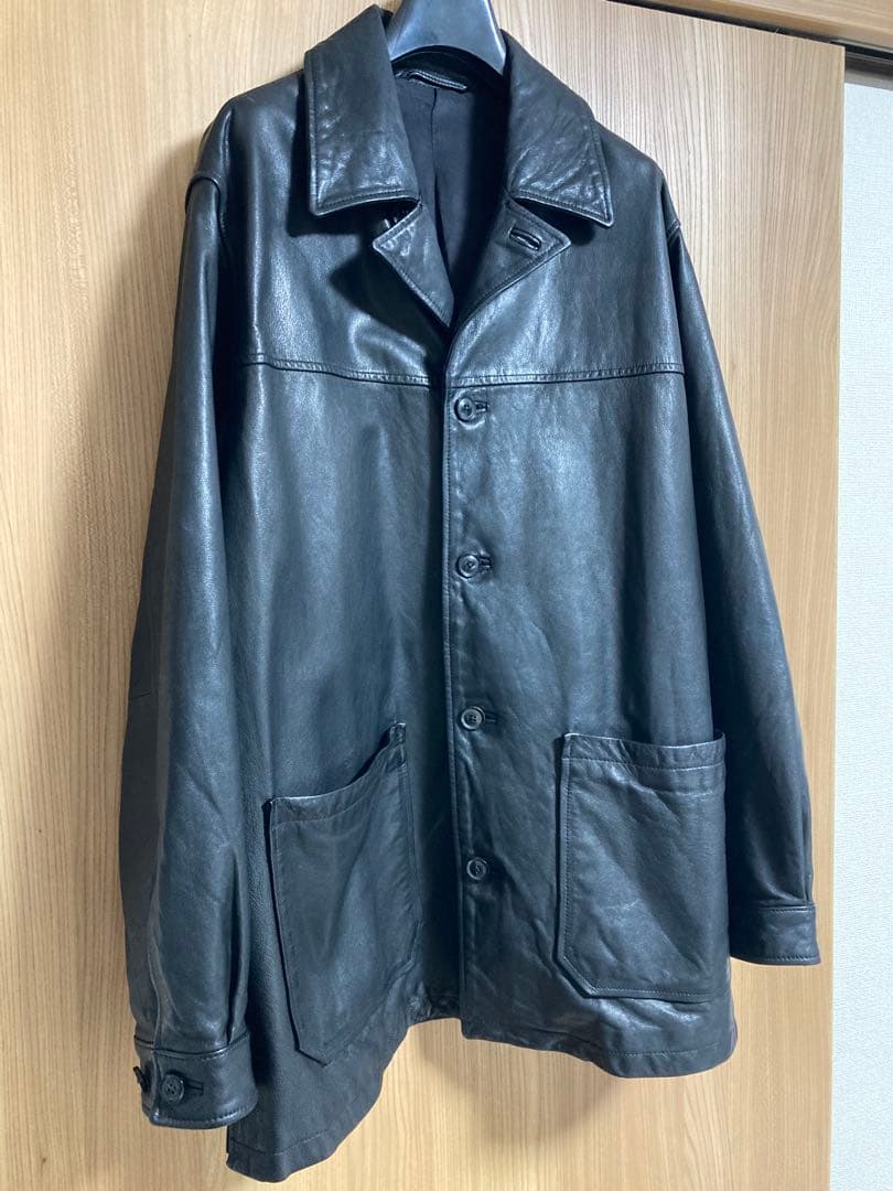 ジャケット・アウター YOKE 24SS Goat Leather Car Coat