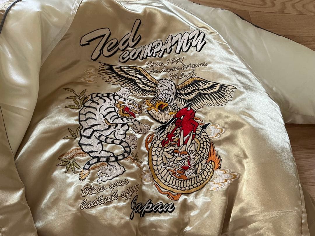 ✨テッドカンパニー スカジャン 刺繍 龍虎 和柄 リバーシブル✨