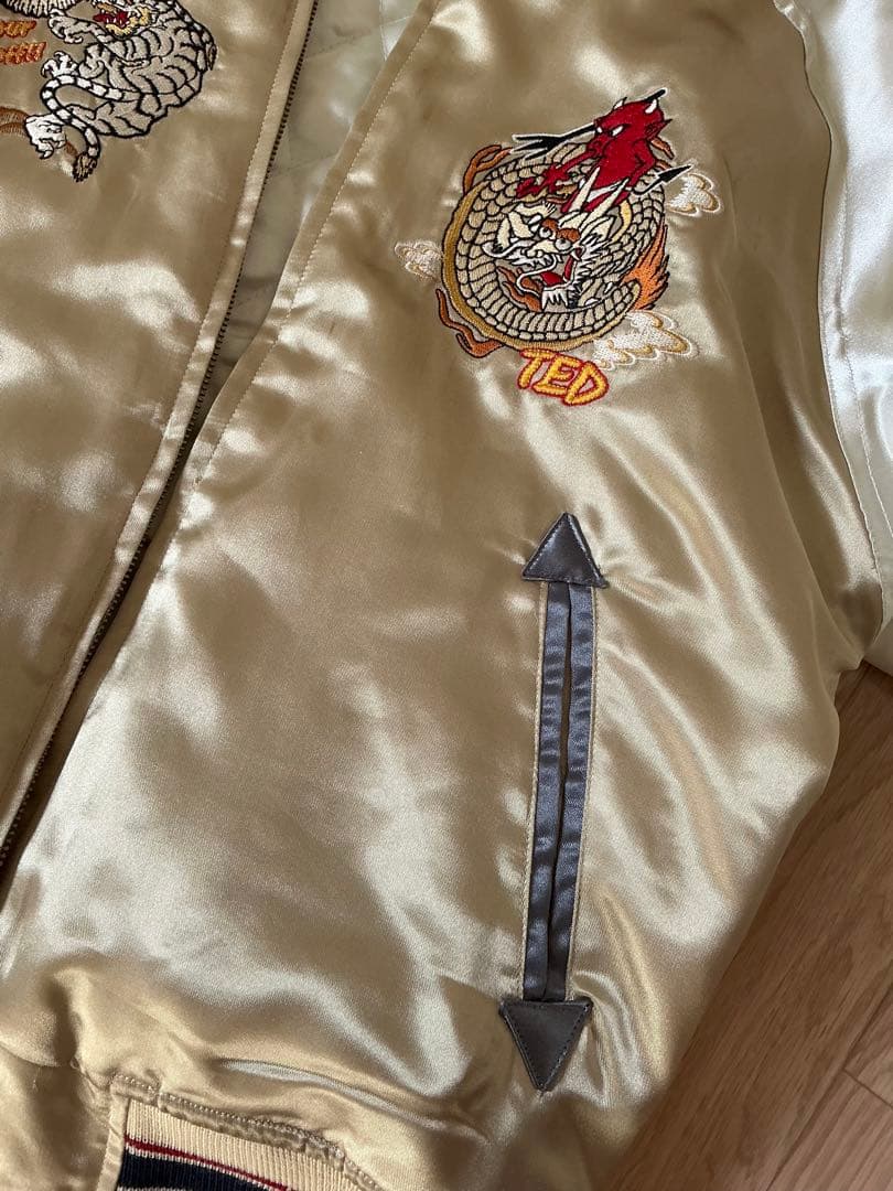 ✨テッドカンパニー スカジャン 刺繍 龍虎 和柄 リバーシブル✨