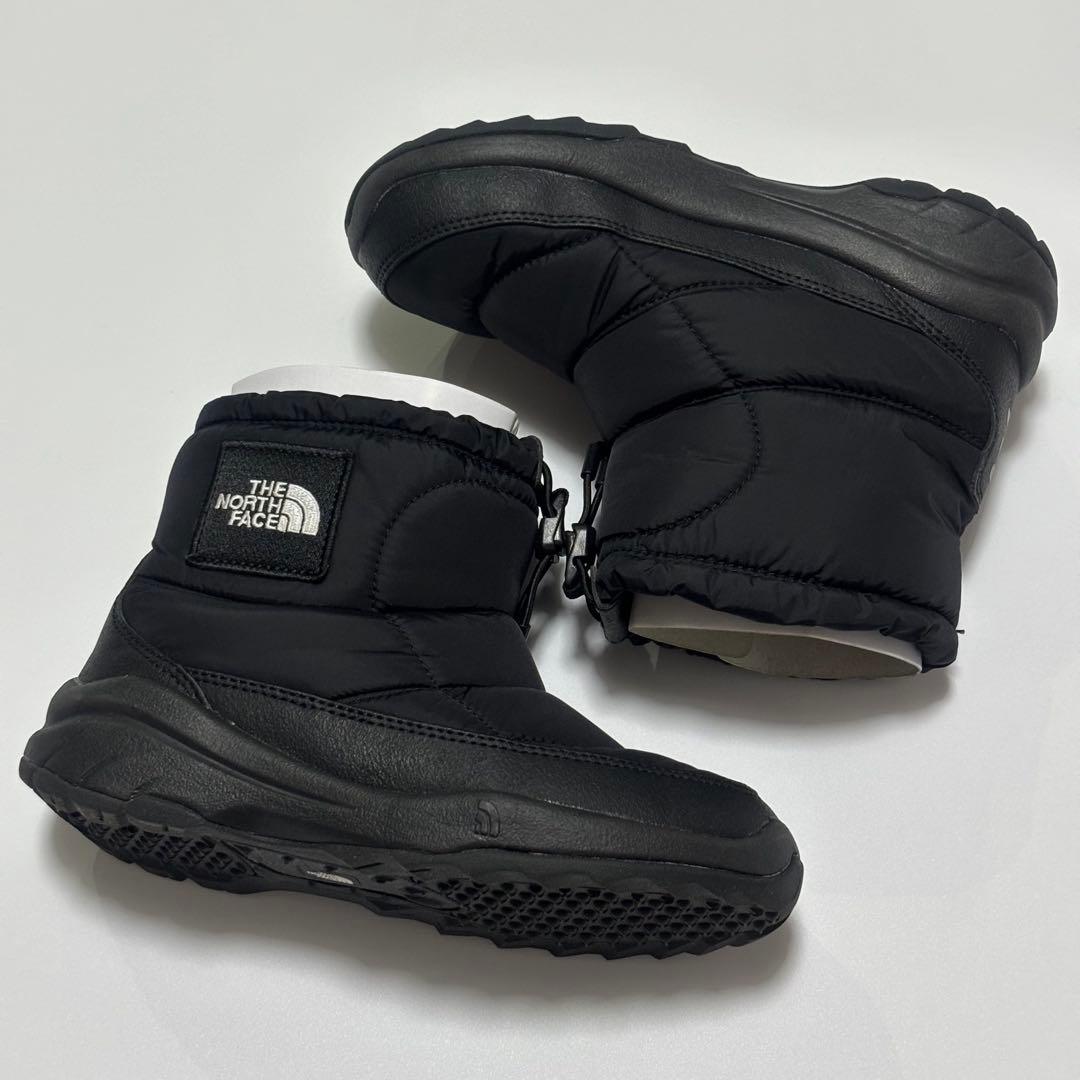 美品　ノースフェイス　キッズ ヌプシ ブーティ ロゴ ショート NFJ52280