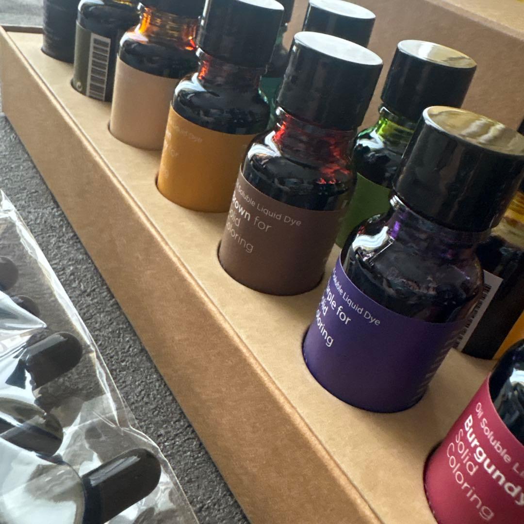 新品キャンドルワークス液体染料 20ml 16色セット+ ピペット付き