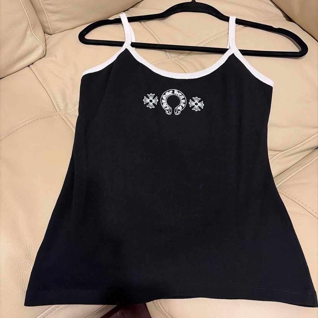 CHROME HEARTS 黒 ストラップキャミソール