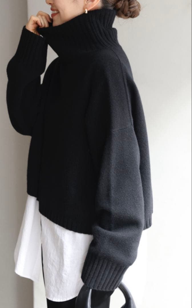 ドゥーズィエムクラス　Cropped タートルネックプルオーバー　クリーニング済