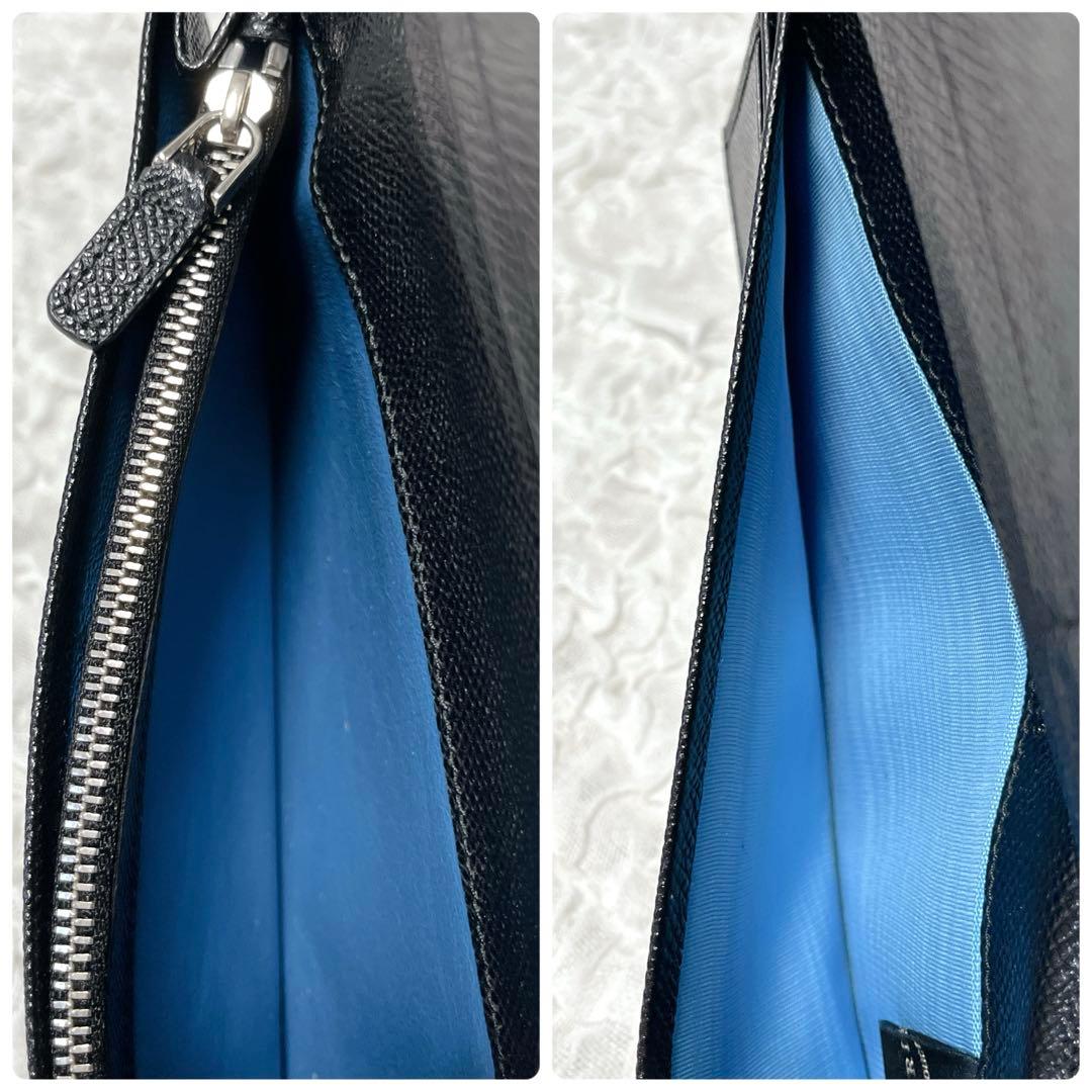 極美品✨BVLGARI ブルガリ ブルガリマン 二つ折り　財布 黒　サークルロゴ