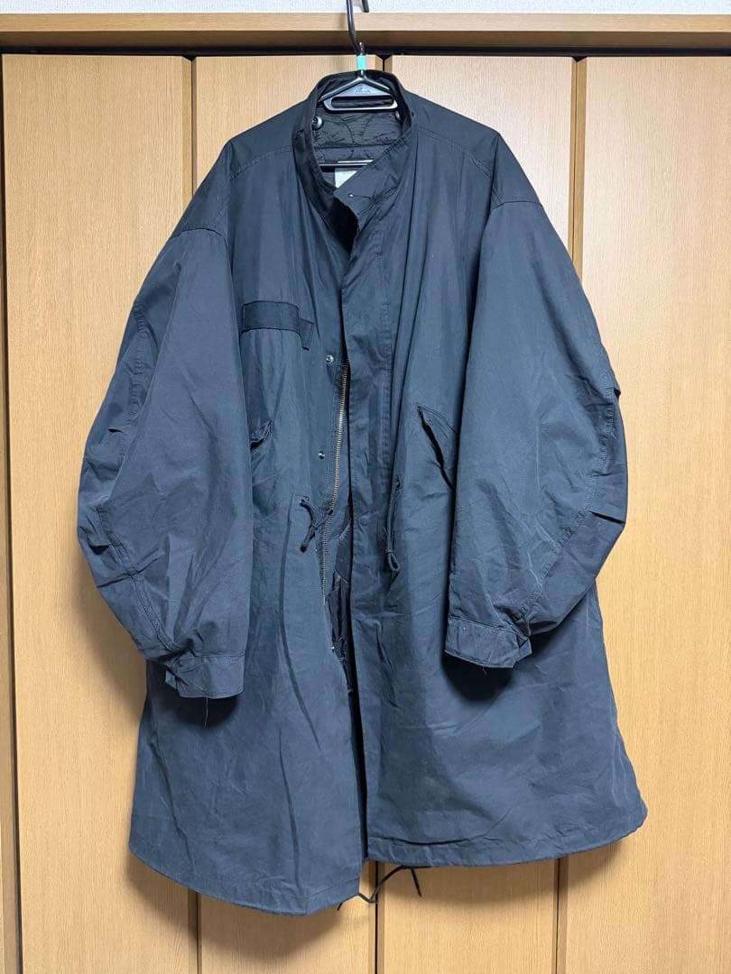 ビッグシルエット M-65 ライナー付　モッズコート　ブラック