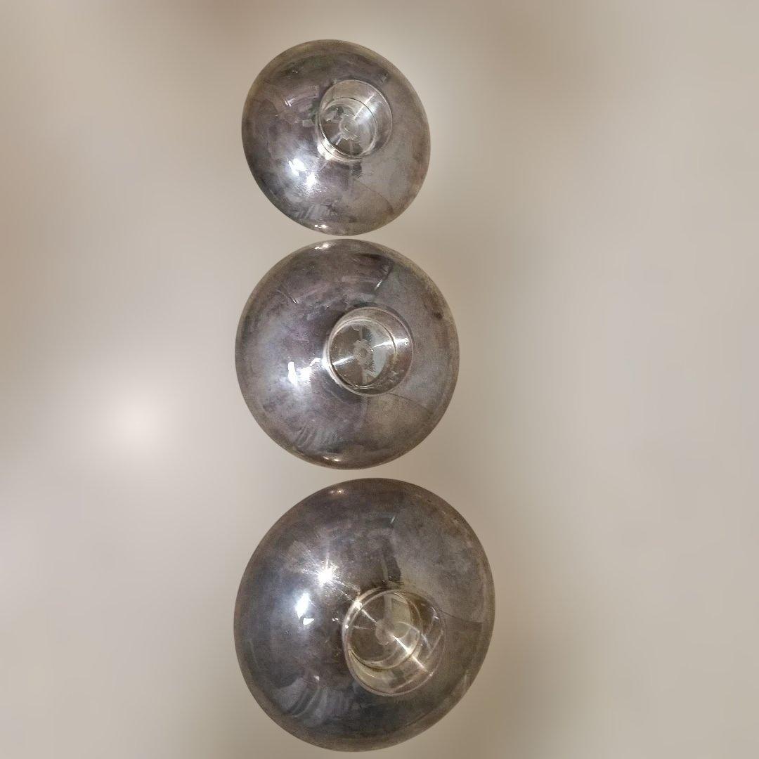 ⑫　純銀杯　銀杯3個セット　215g　盃 骨董品 工芸品