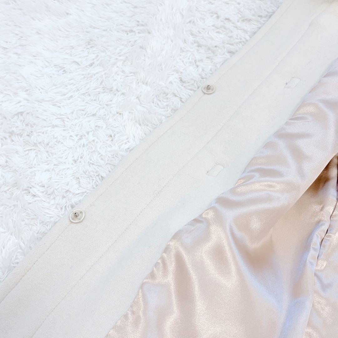 大人可愛い JUSGLITTY フォックスファー コート 金具 レザー フード付