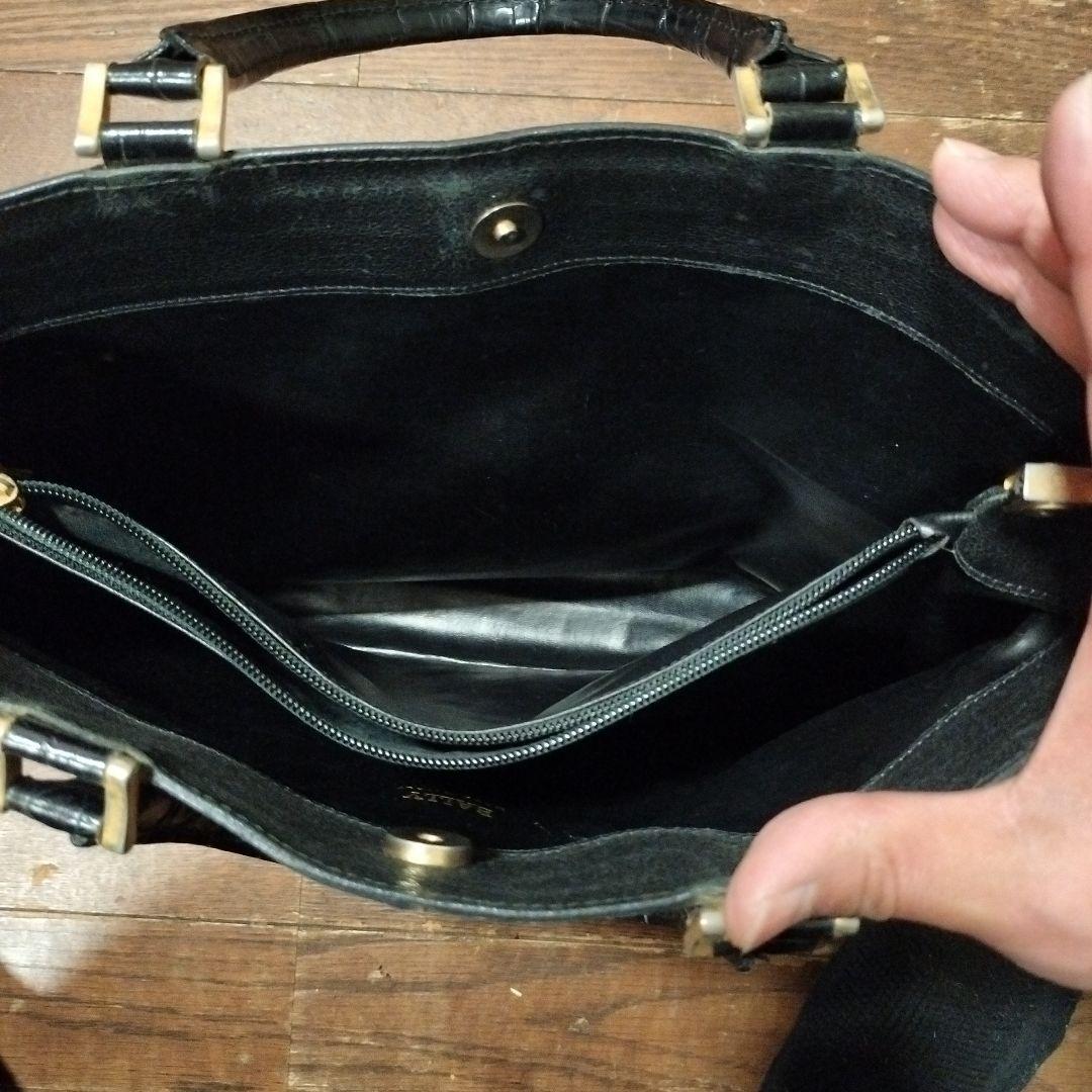 クロコダイルBALLY バリー トートバッグ レザー 本革ビジネス A4収納 黒