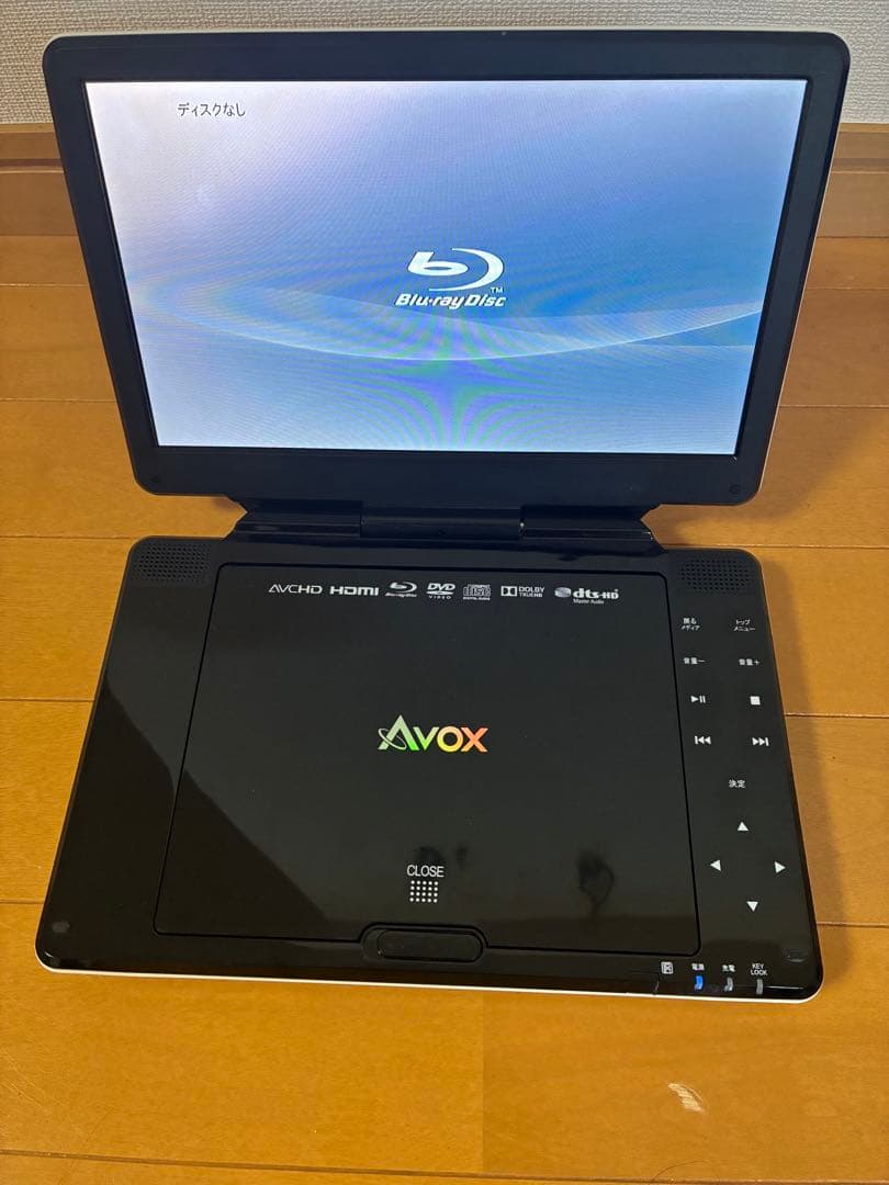 AVOX ポータブルBD/DVDプレイヤー　APBD-1030HW