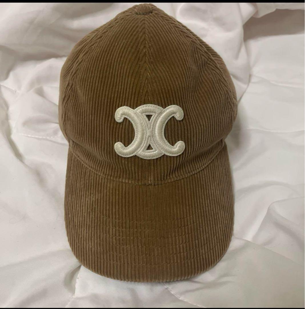 最終値下げです！CELINE コーデュロイキャップ Mサイズ