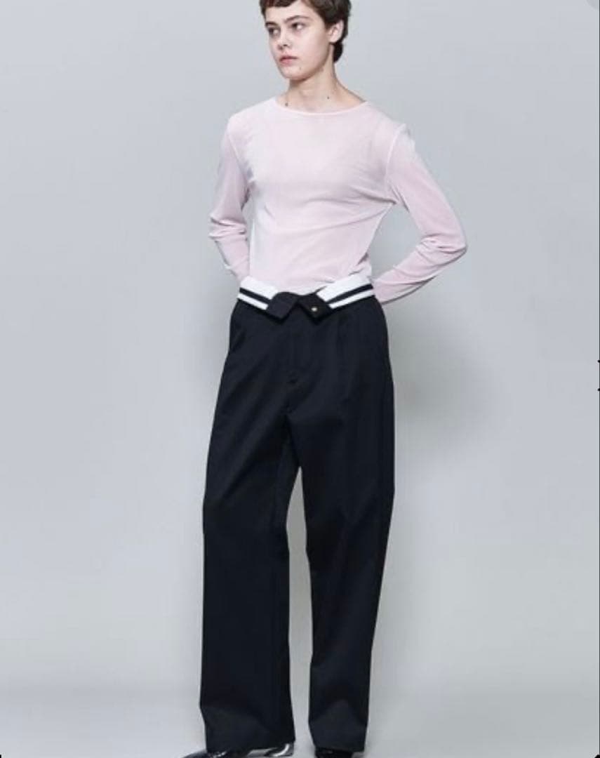 ＜6(ROKU)＞コットン チノ パンツ ブラック