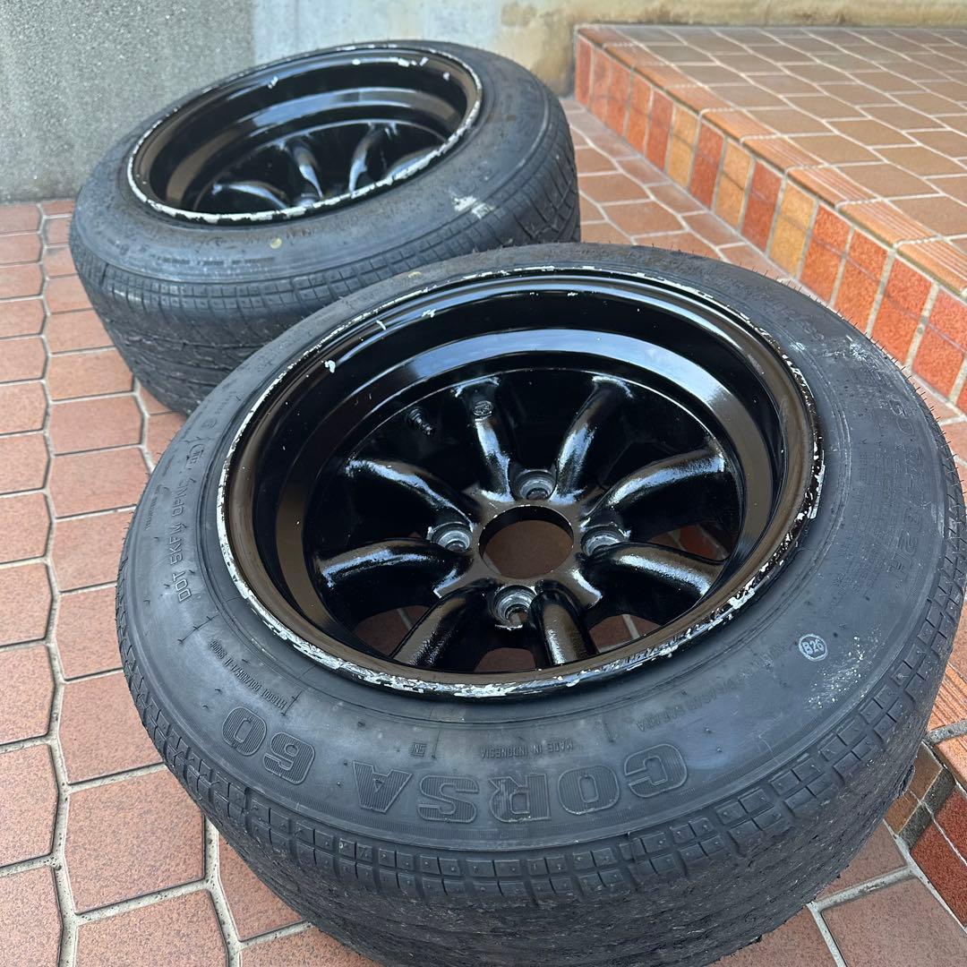 ①【当時物】RSワタナベ 14インチ 8.5J Rタイプ2本セット