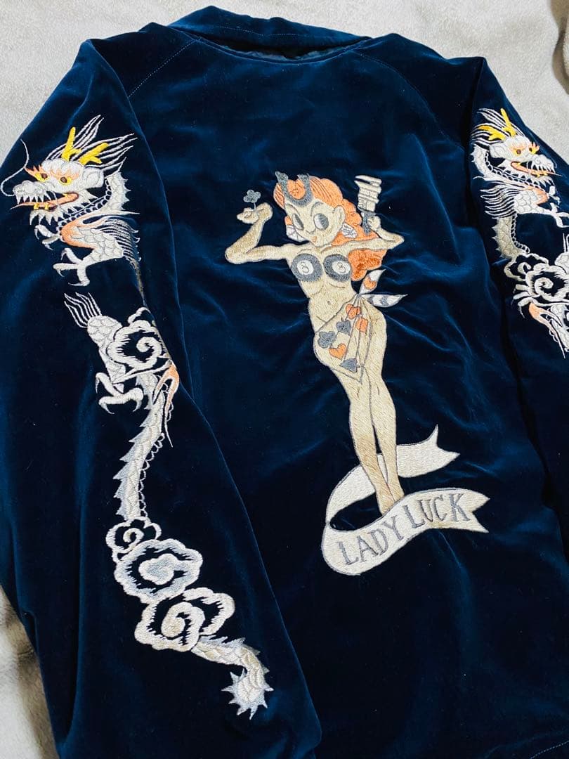 未使用近い 港商 テーラー東洋 ２面用 日本限定 スカジャン 美品 unisex