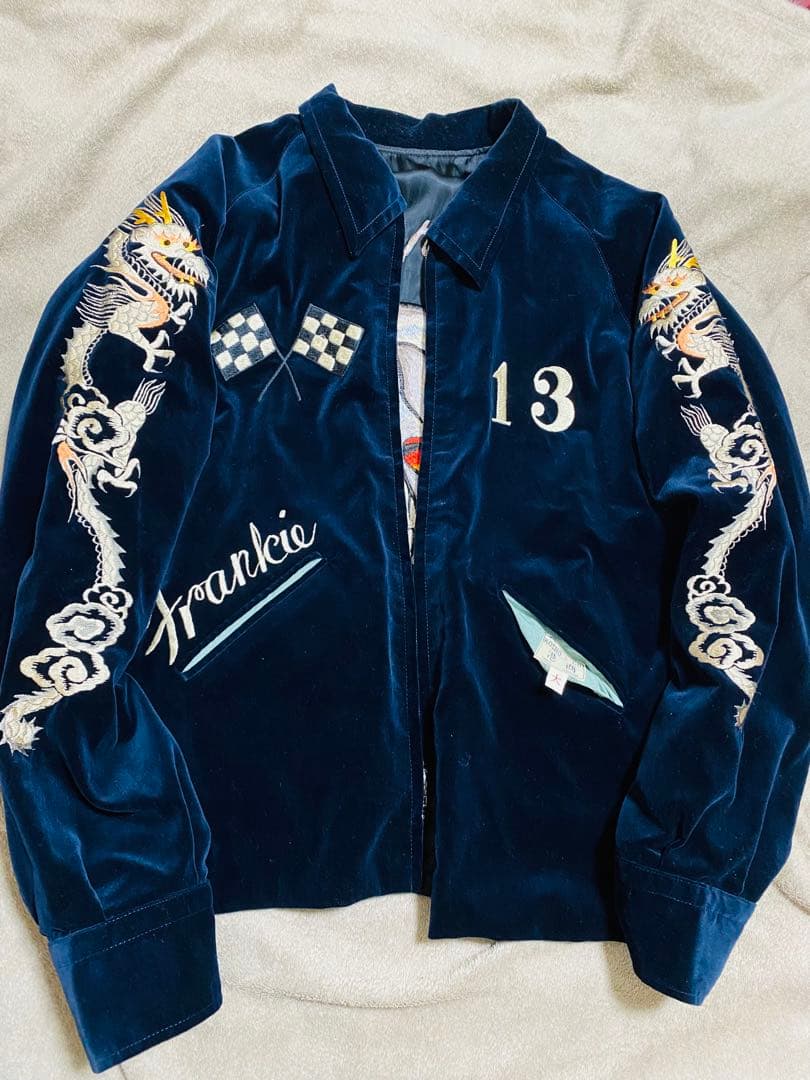 未使用近い 港商 テーラー東洋 ２面用 日本限定 スカジャン 美品 unisex