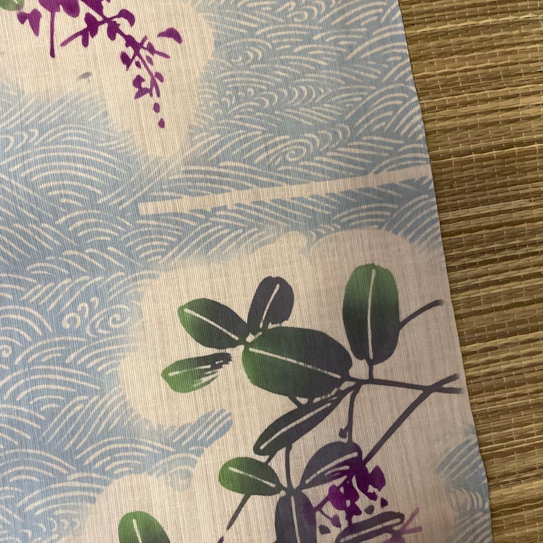 ゆかた　新品未使用　浴衣反物　本染め綿紬ゆかた　注染染め