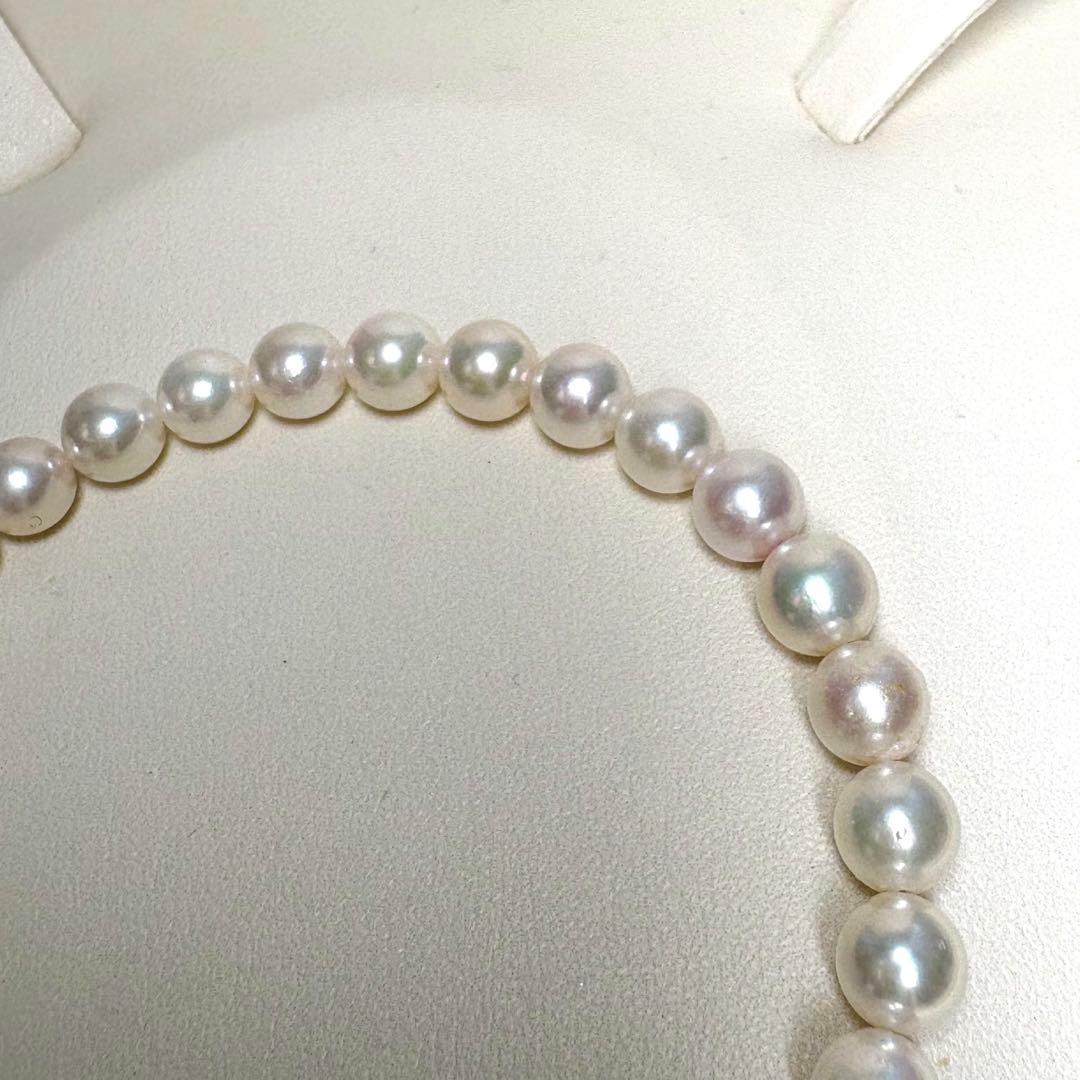 上質✨アコヤパール　あこや真珠 pt ブレスレット 6.8-7㎜ ユニセックス