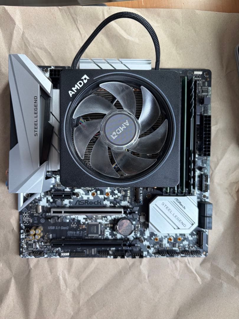 マザーボード B450M Steel Legend+Ryzen 7 3700X+32GBMem