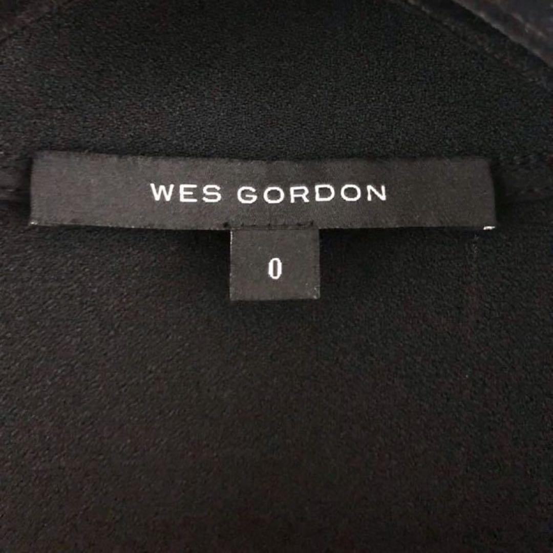 【WES GORDON】BLACK V-neck ette SHIRT