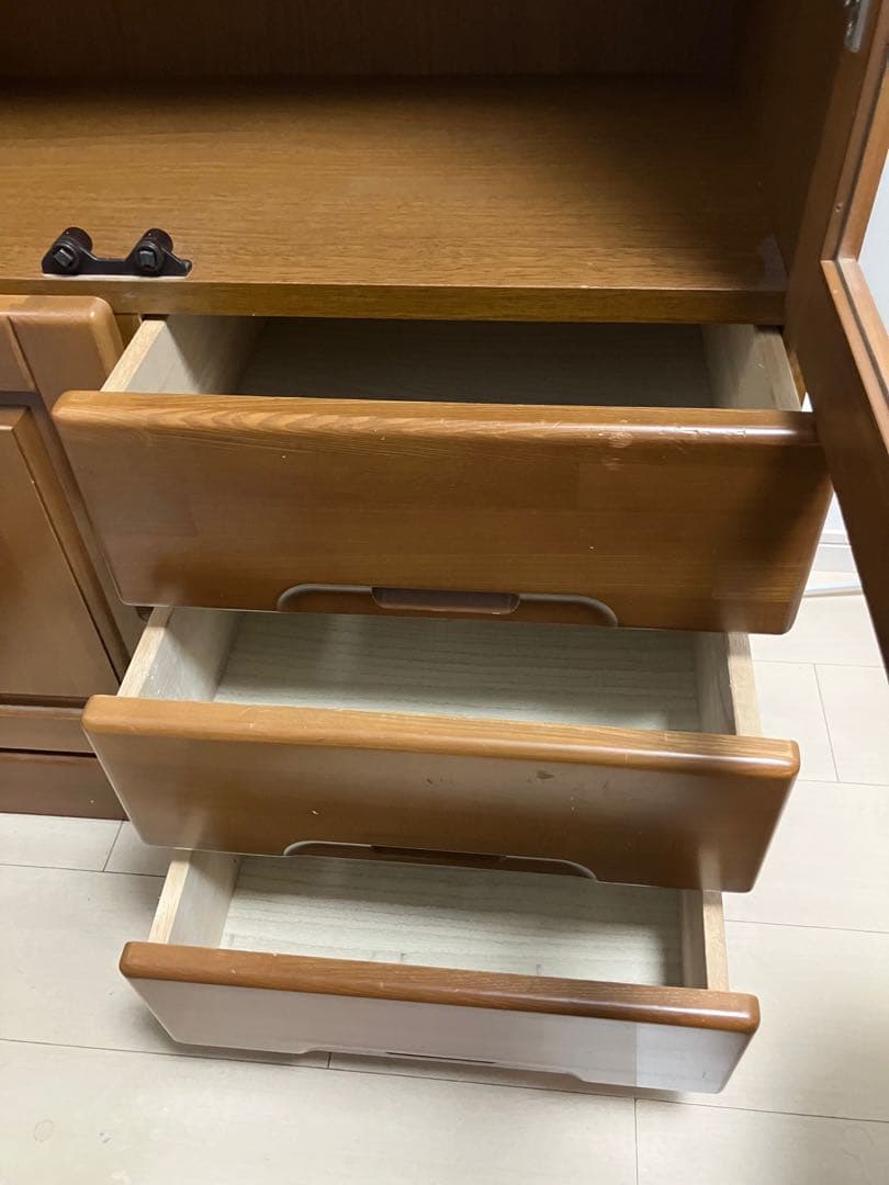 木製ガラス扉本棚 幅800mm (Ranasheel2000)