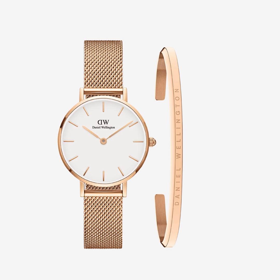 ほぼ新品！DANIEL WELLINGTON 時計バングル セット