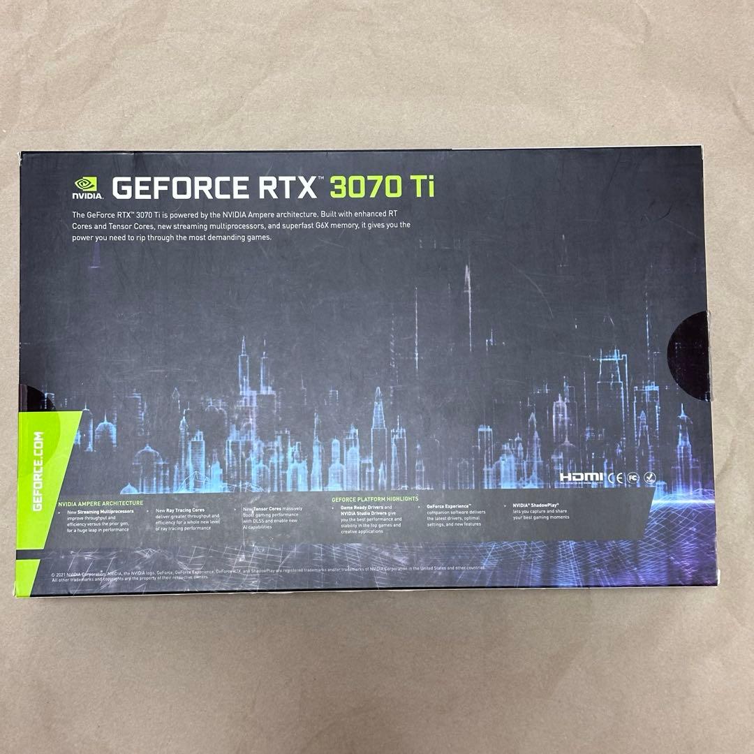 玄人志向　GG-RTX3070Ti-E8GB/DF 保証修理交換品　交換後未使用
