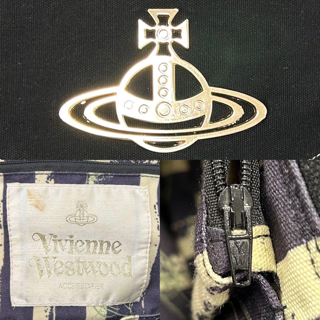 【美品】ヴィヴィアンウエストウッド エッジウェア ショルダーバッグ キャンバス