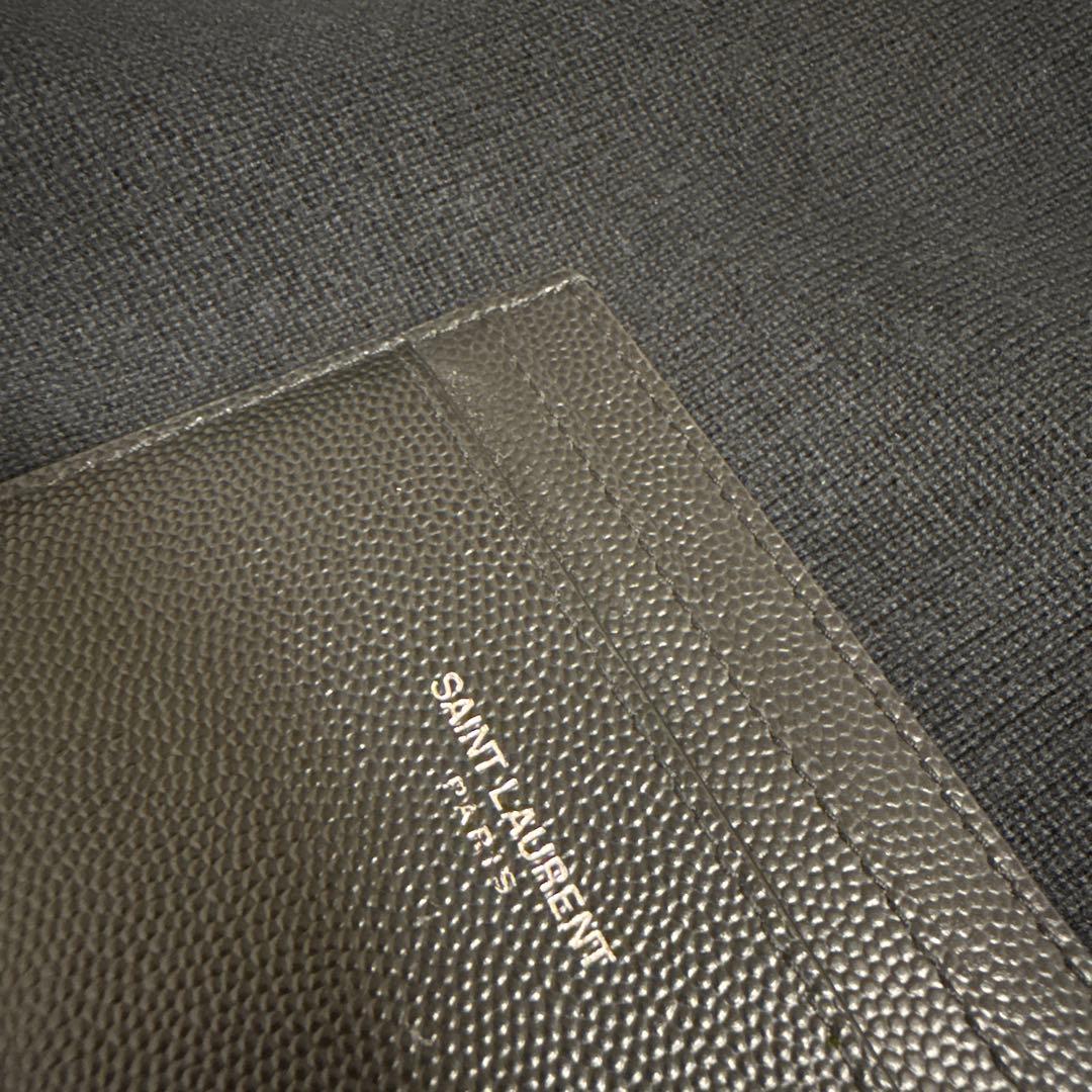 SAINT LAURENT ブラック レザー カードケース