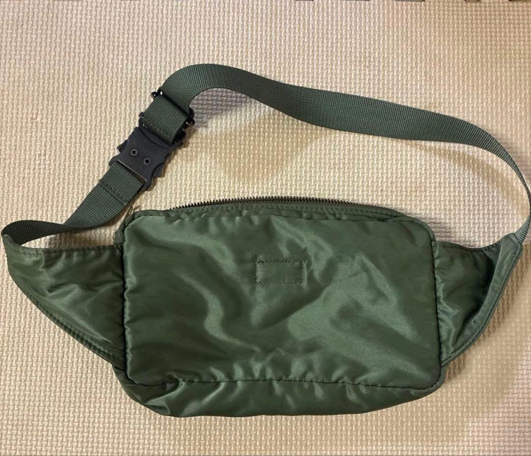 マー　PORTER ボディバッグ セージグリーン　カーキ
