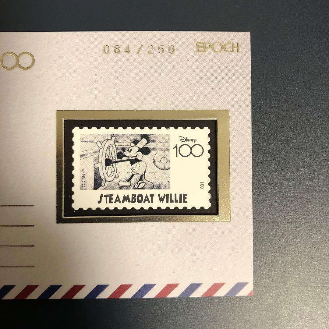Disney100 エポック　蒸気船ウィリー　メモラビリア・スタンプカード