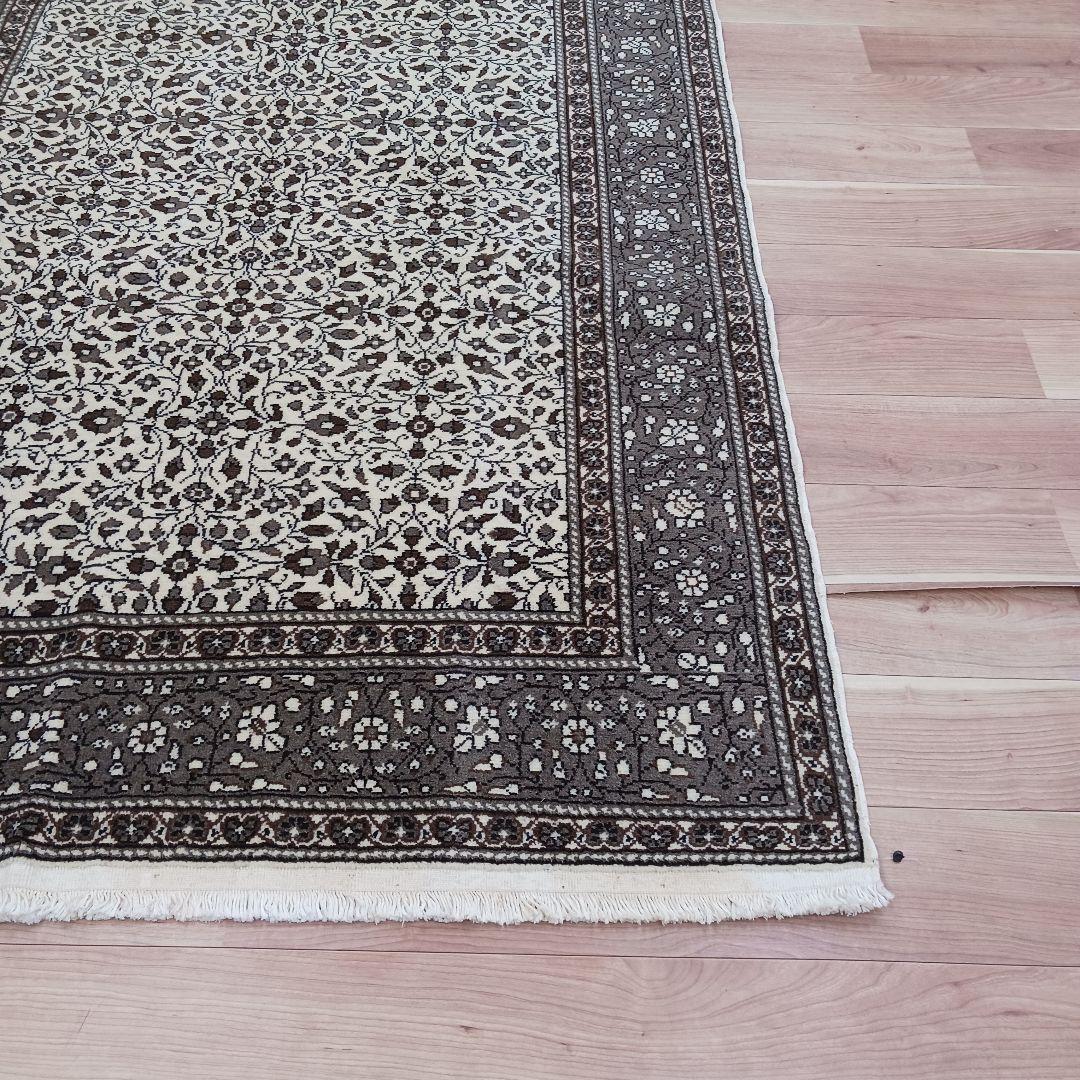 Y3881-1 トルコ カイセリ絨毯 ウール×コットン 手織り 大判