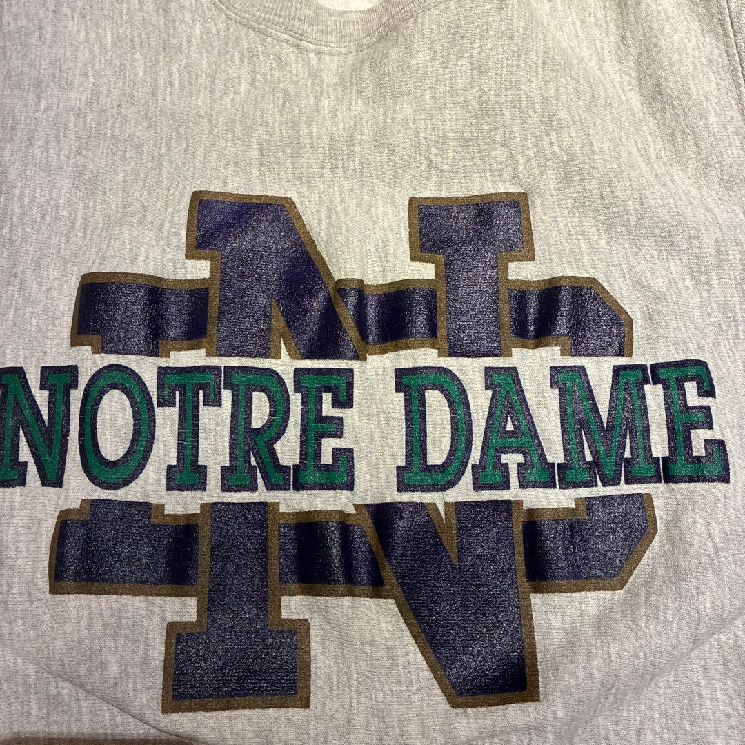 米国製 Champion 90s リバースウィーブヴィンテージ ノートルダム