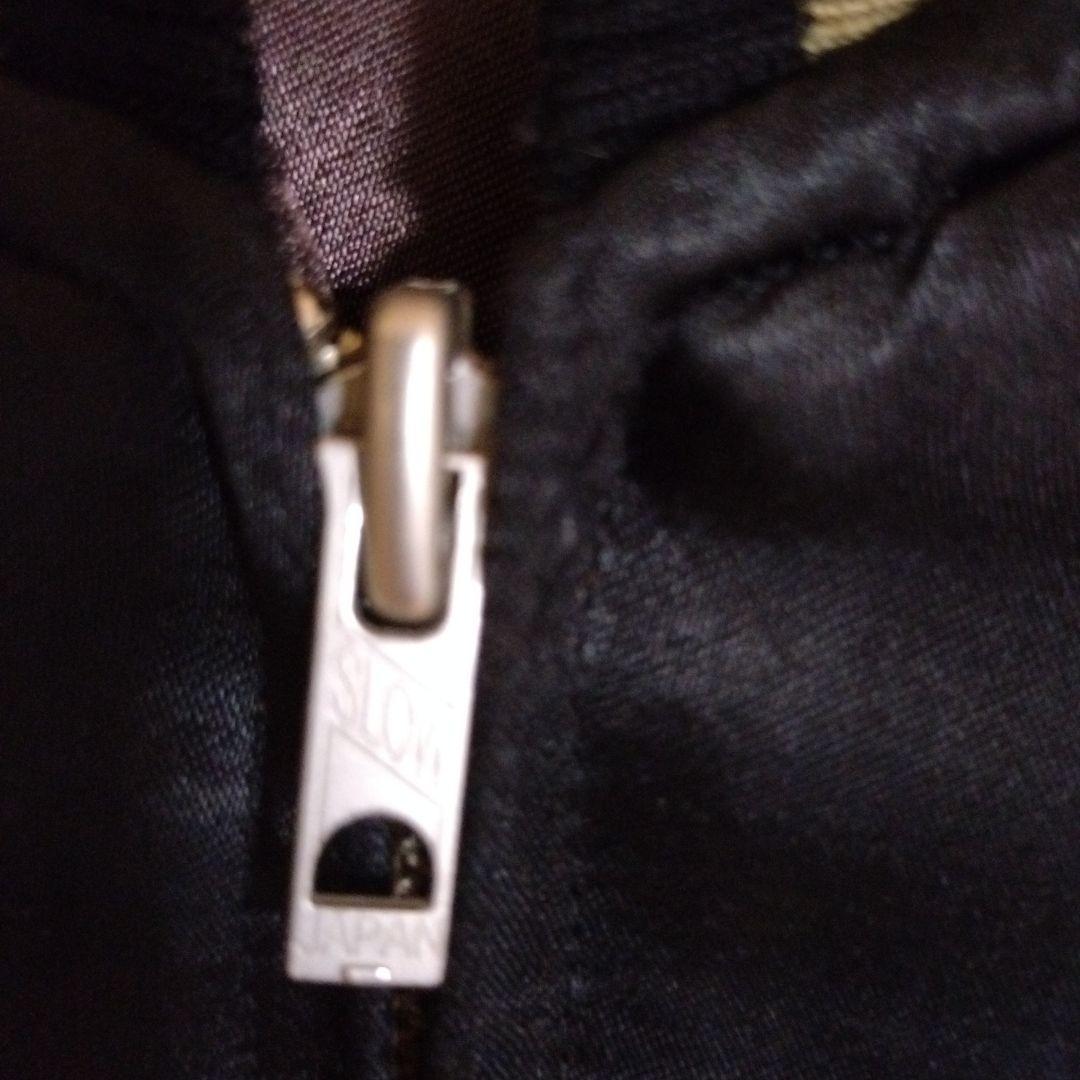 《ゲリラセール》花旅楽団　スカジャン 黒と金 刺繍キツネ