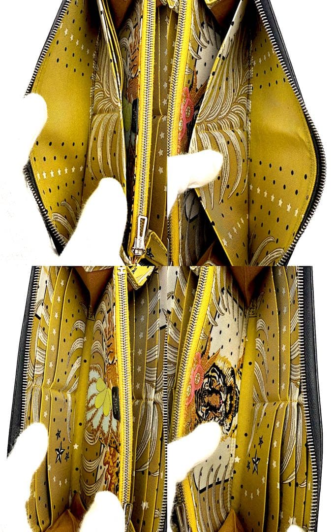 エルメス アザップ シルクイン ロング アザップロング ジップ 長財布