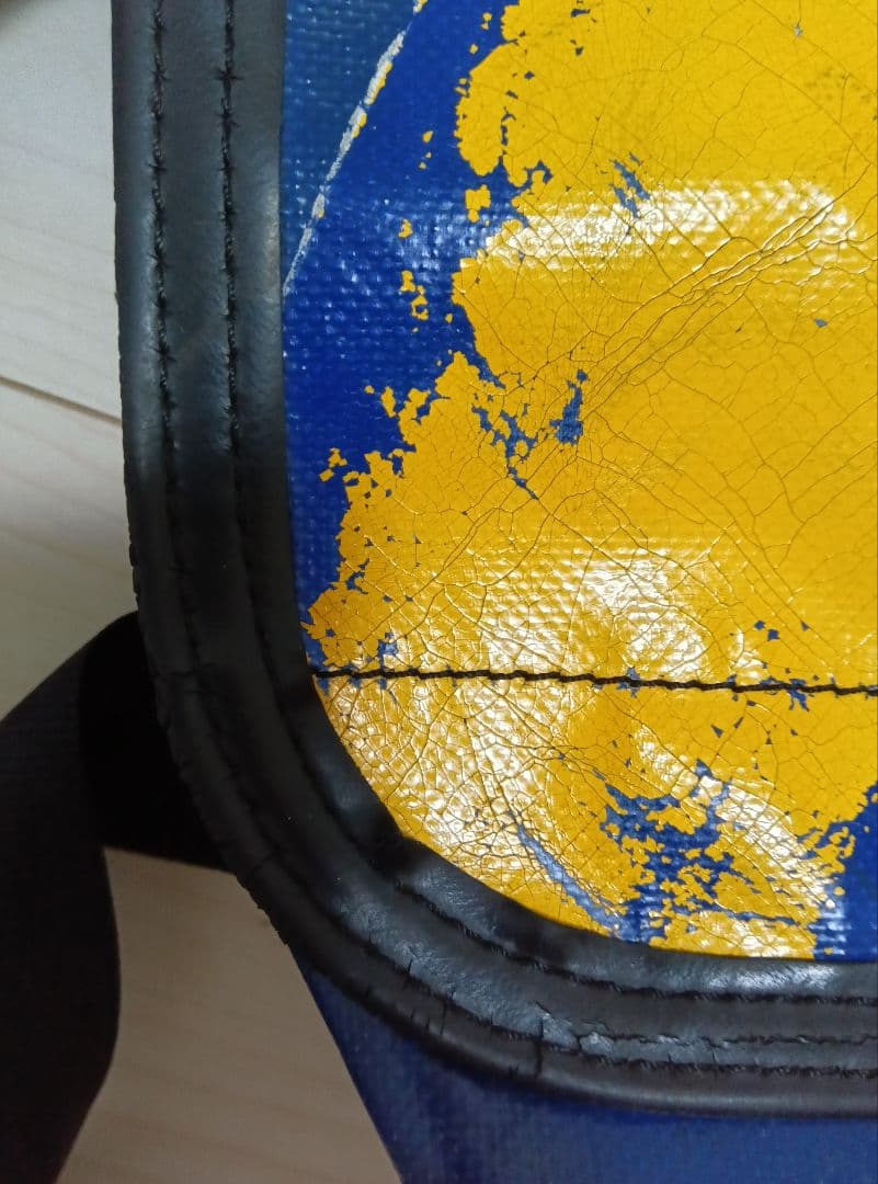 FREITAG 青 黄色 ストライプ ショルダーバッグ