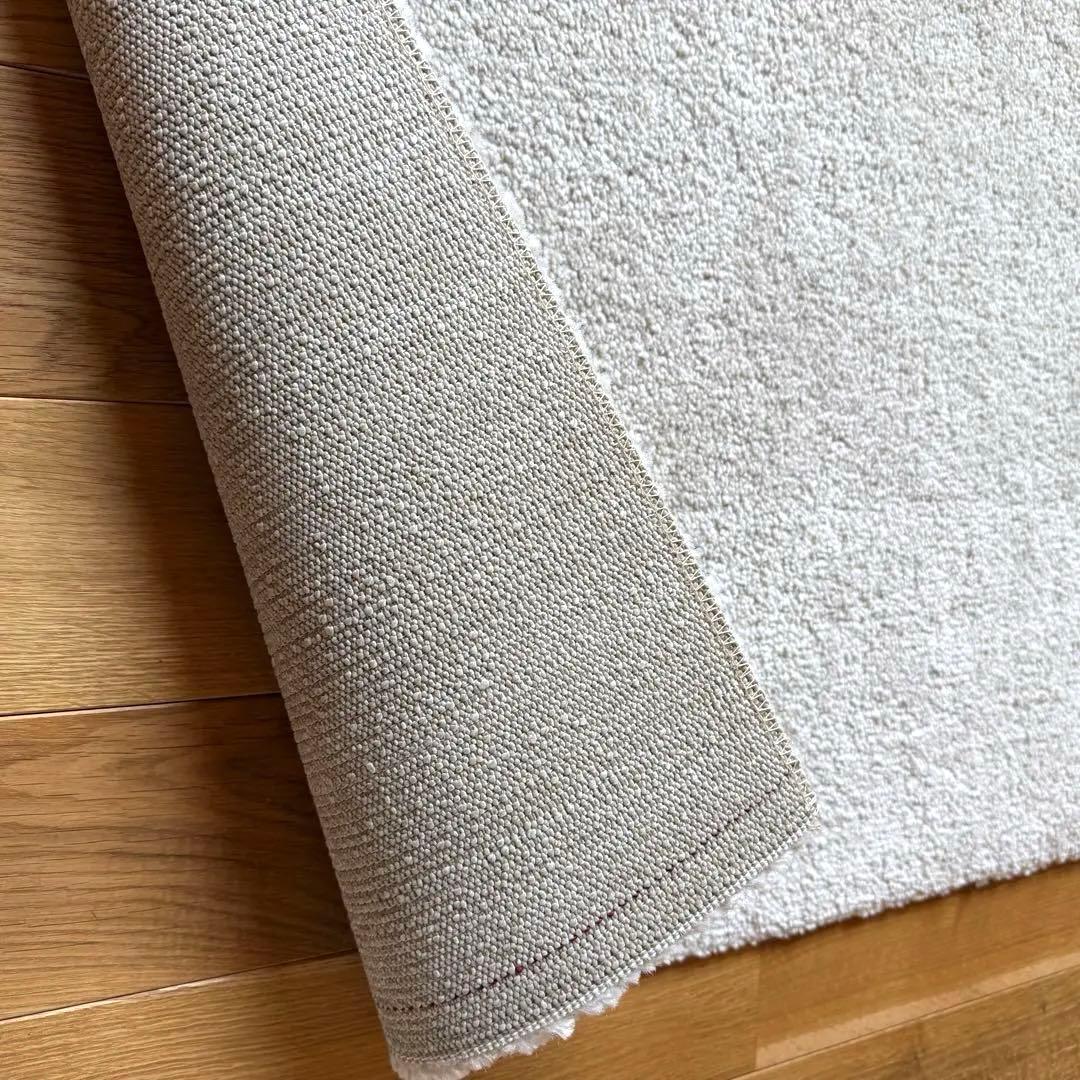 IKEA STOENSE ストエンセ　ラグ　絨毯　インテリア　オフホワイト