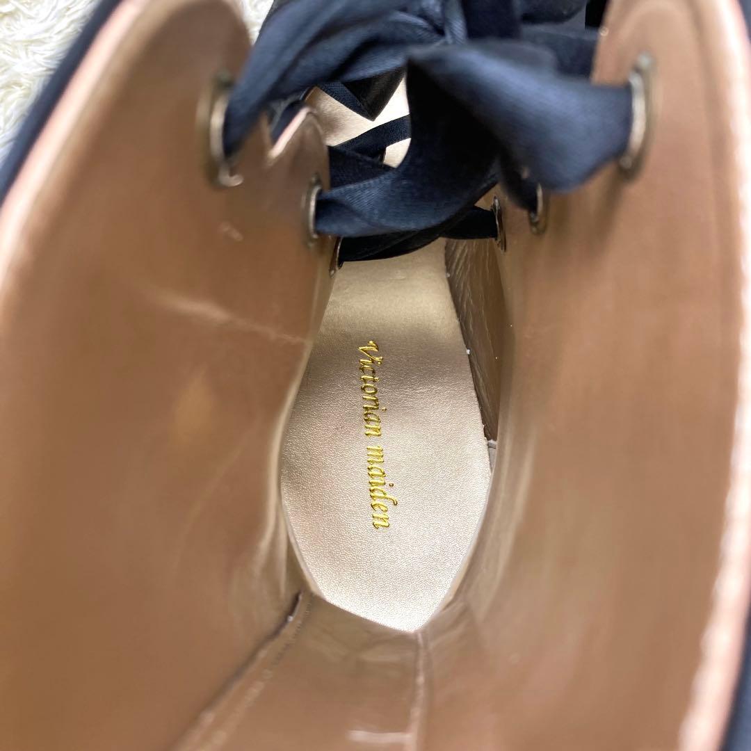 『未使用』ヴィクトリアンメイデン ショートブーツ レースアップ ブラック 23