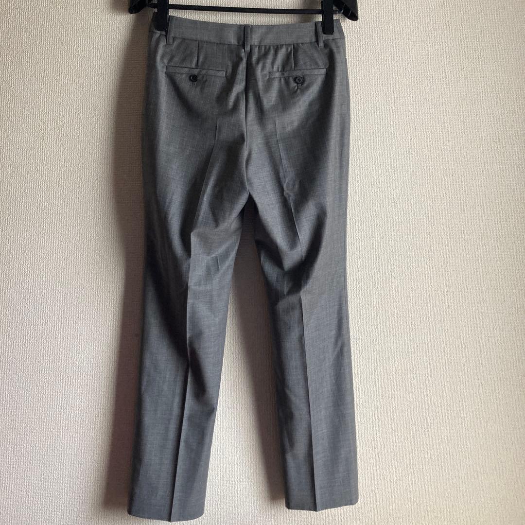 美品INDIVIレディースパンツスーツセットアップ（L）ペンシルストライプ