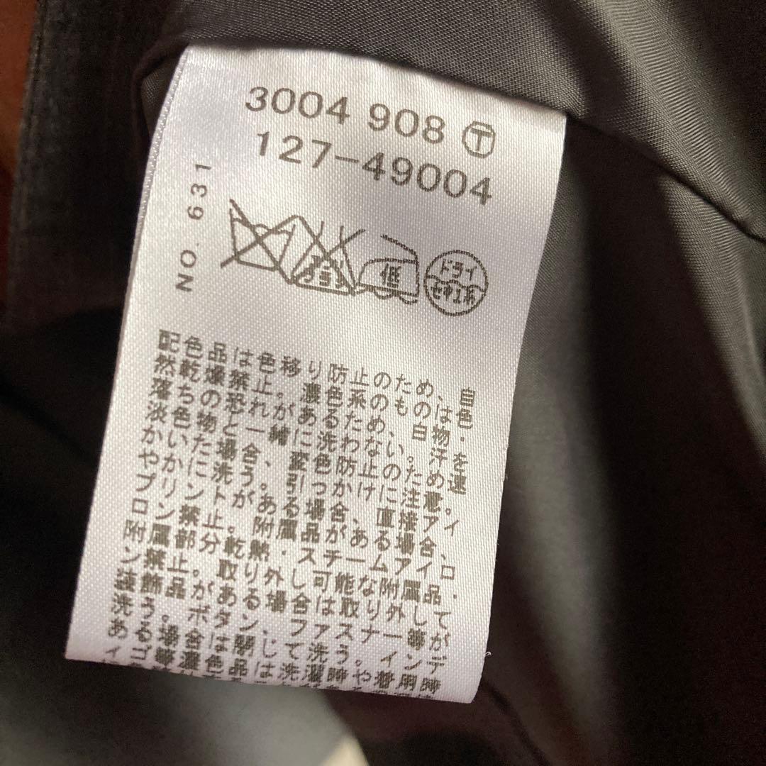 美品INDIVIレディースパンツスーツセットアップ（L）ペンシルストライプ