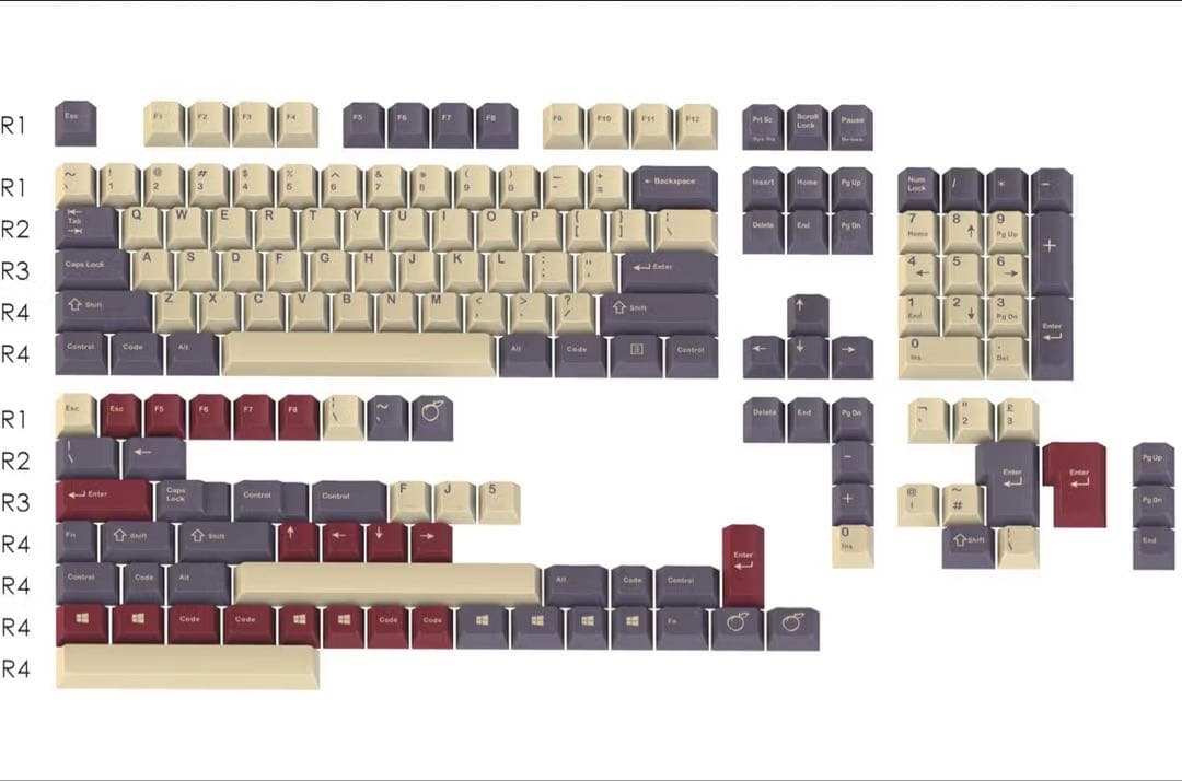 GMK plum キーキャップ(R1)